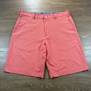 Walter Hagen Men's 11 Majors Golf Shorts Coral Pink Stretch Performance Size 36